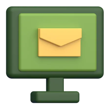 Courrier informatique  3D Icon