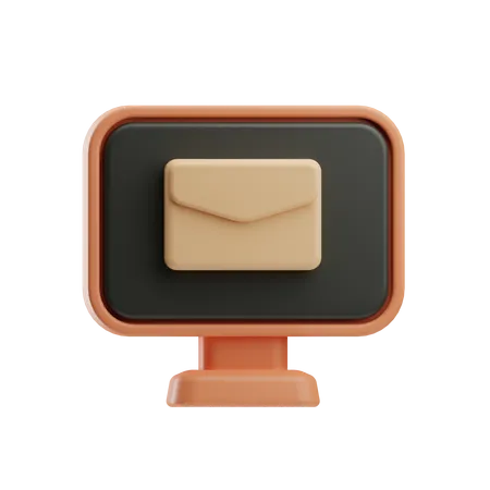 Courrier informatique  3D Icon