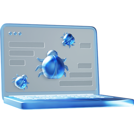 Malware informatique  3D Icon