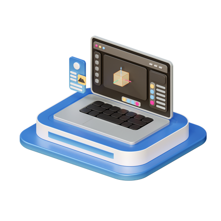 Ordinateur portable  3D Icon