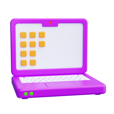 Ordinateur portable  3D Icon