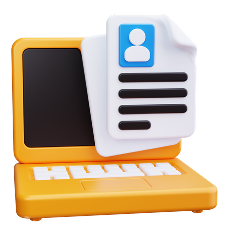 Ordinateur portable  3D Icon