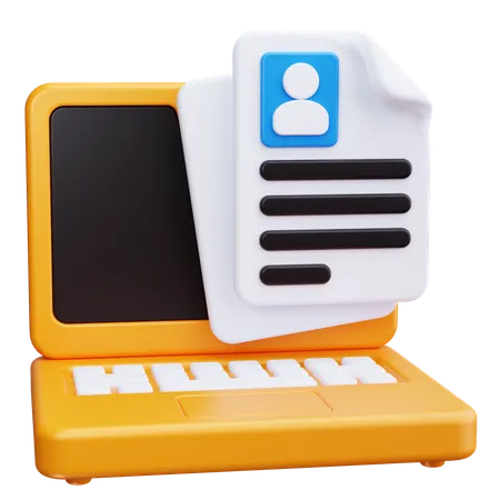 Ordinateur portable  3D Icon