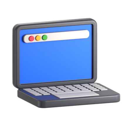 Ordinateur portable  3D Icon