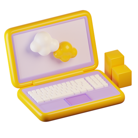 Ordinateur portable  3D Icon