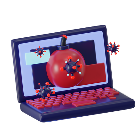 Bombe pour ordinateur portable  3D Icon