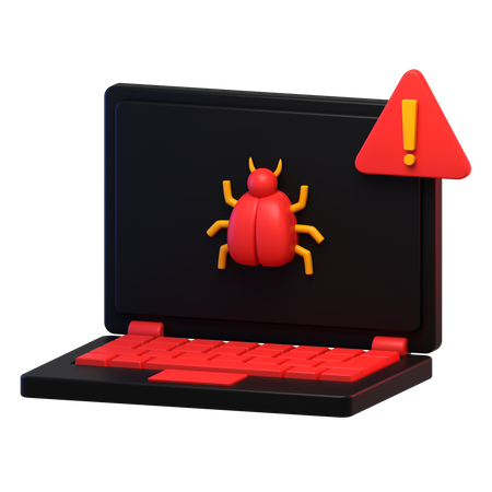 Bug d'ordinateur portable  3D Icon