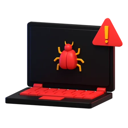 Bug d'ordinateur portable  3D Icon