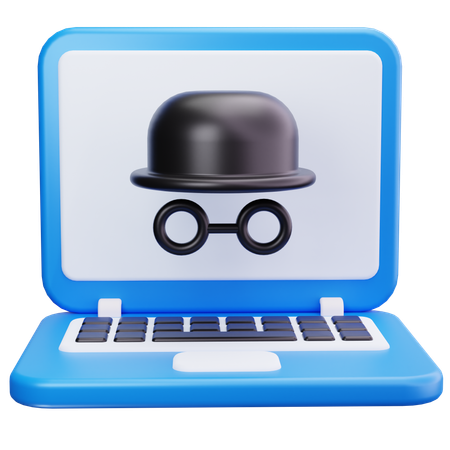 Espion d'ordinateur portable  3D Icon