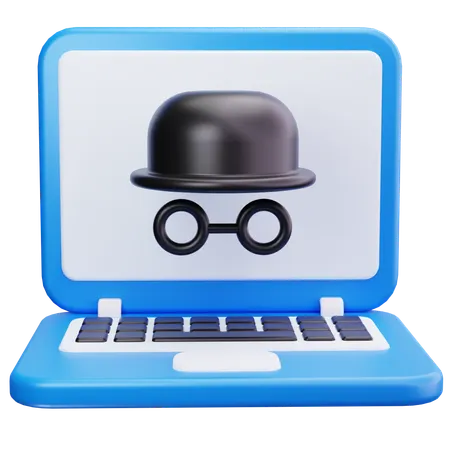 Espion d'ordinateur portable  3D Icon
