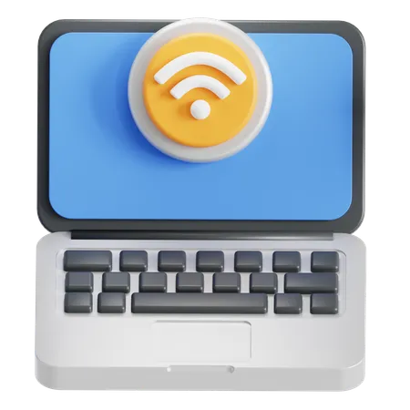 Wi-Fi pour ordinateur portable  3D Icon