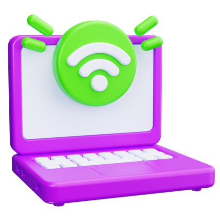 Wi-Fi pour ordinateur portable  3D Icon