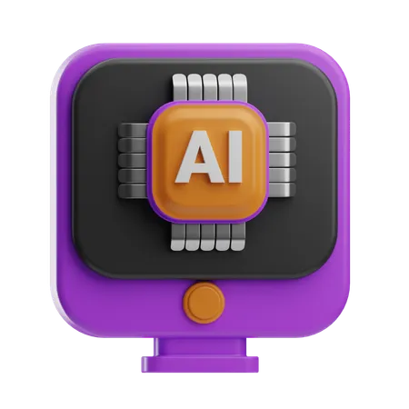 Ordinateur intelligent  3D Icon