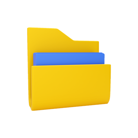 Ordner-Datei  3D Icon