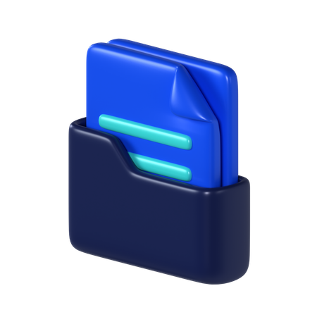 Ordner-Datei  3D Icon