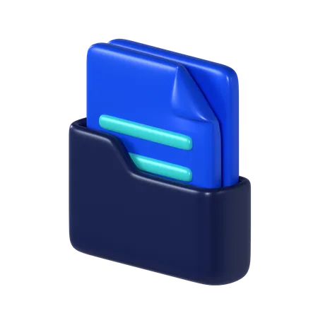 Ordner-Datei  3D Icon