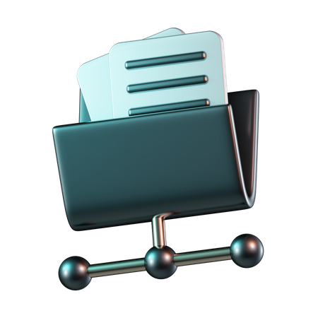 Ordner-Dateifreigabe  3D Icon