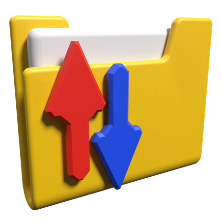 Ordnerdatentransfer  3D Icon