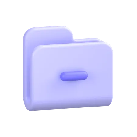 Ordner entfernen  3D Icon