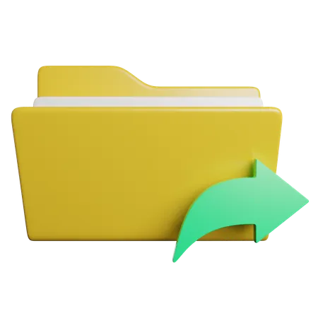 Ordner teilen  3D Icon