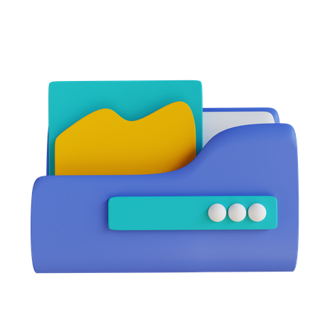 Ordner für Grafikdesigner  3D Icon