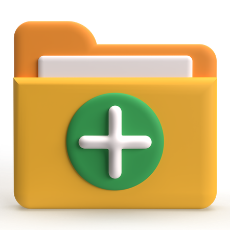 Ordner hinzufügen  3D Icon