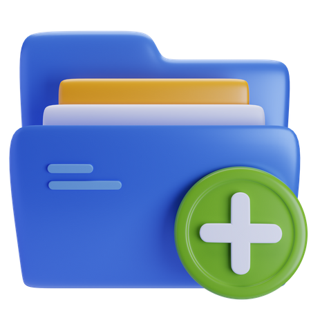 Ordner hinzufügen  3D Icon
