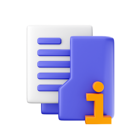 Ordnerinfo  3D Icon