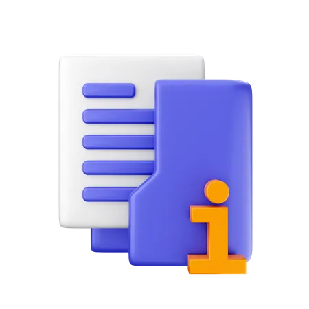 Ordnerinfo  3D Icon