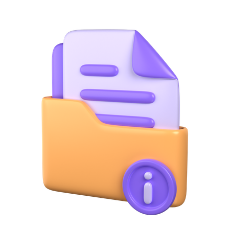 Ordnerinfo  3D Icon