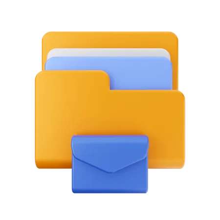 Ordner Mail  3D Icon