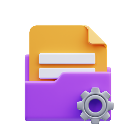 Ordner Projektmanagement  3D Icon