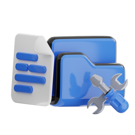 Ordner reparieren  3D Icon