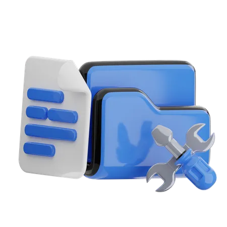 Ordner reparieren  3D Icon