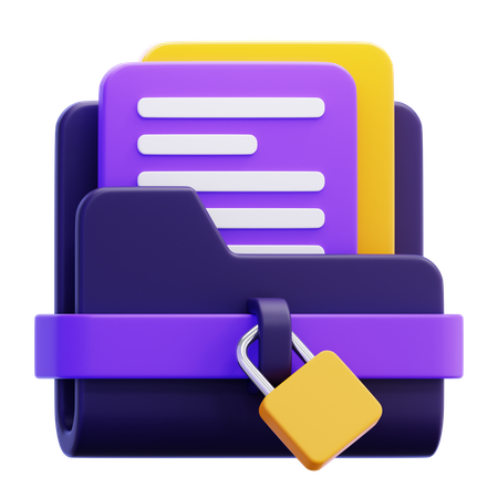 Ordnersicherheit  3D Icon