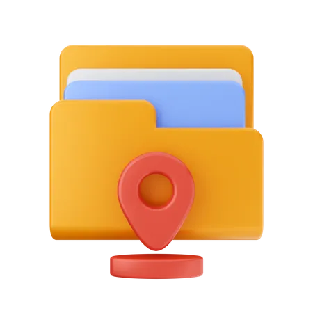 Ordnerspeicherort  3D Icon