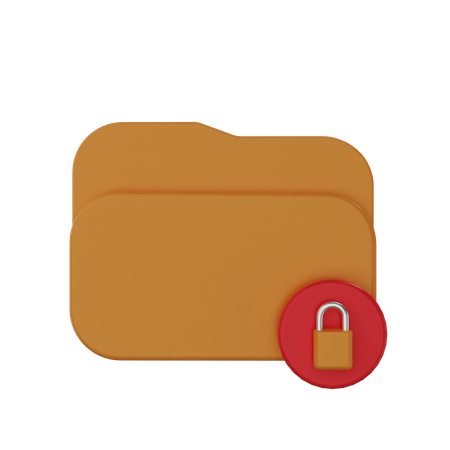 Ordner sperren  3D Icon