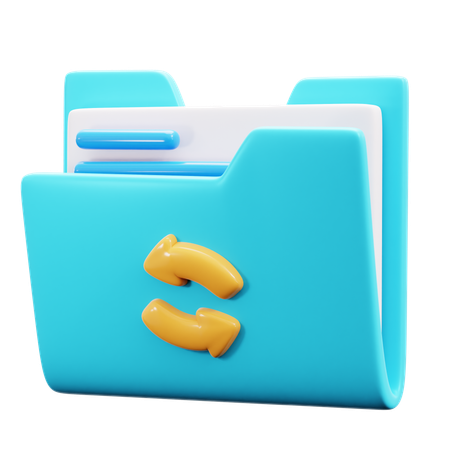 Ordnersynchronisierung  3D Icon