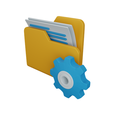 Ordnerverwaltung  3D Icon