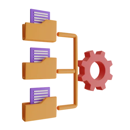 Ordnerverwaltung  3D Icon