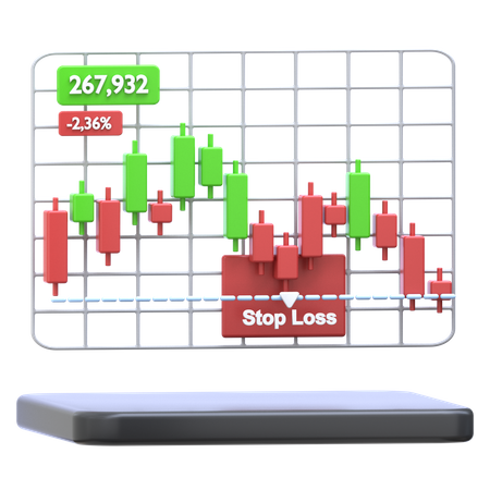Ordre stop loss  3D Icon