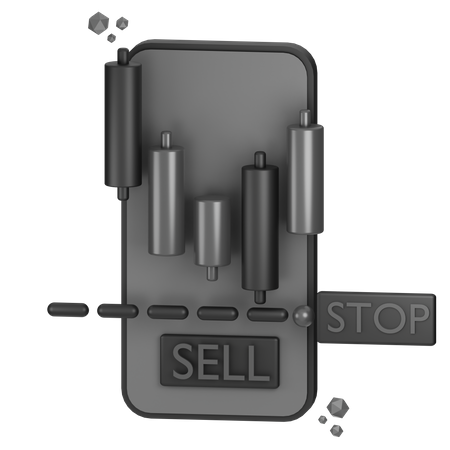 Ordre stop loss  3D Icon