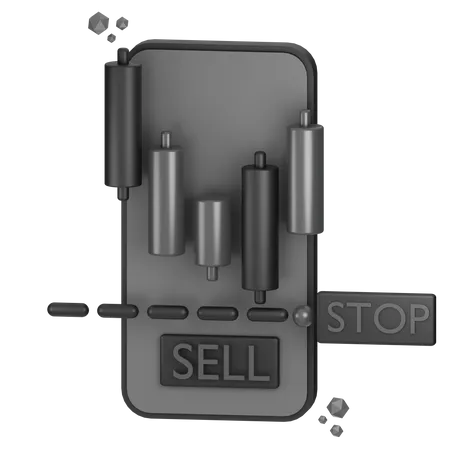 Ordre stop loss  3D Icon