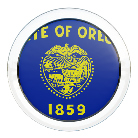 Oregon Flag  3D Icon