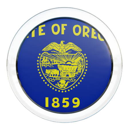 Oregon Flag  3D Icon