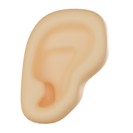 Oreja  3D Icon