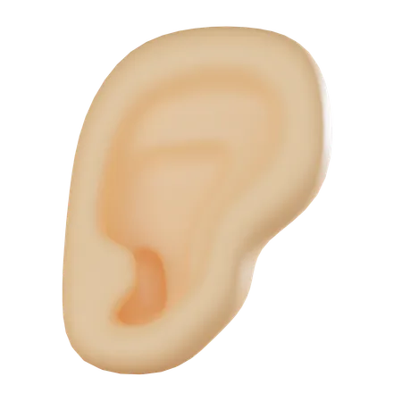 Oreja  3D Icon