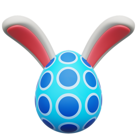 Orejas de conejo de huevo  3D Icon