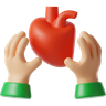 3d organ donation logo