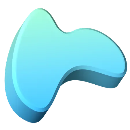 Organic Abstract Blob  3D Icon